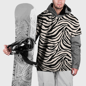 Накидка на куртку 3D с принтом Полосатая шкура зебры, белого тигра в Белгороде, 100% полиэстер |  | Тематика изображения на принте: 