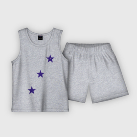 Детская пижама с шортами хлопок с принтом Космические звёзды ,  |  | 