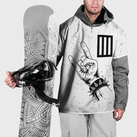 Накидка на куртку 3D с принтом Paramore и рок символ в Санкт-Петербурге, 100% полиэстер |  | Тематика изображения на принте: 