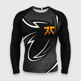 Мужской рашгард 3D с принтом Fnatic   white line ,  |  | 