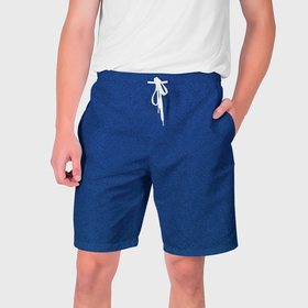Мужские шорты 3D с принтом Однотонный синий рябь в Белгороде,  полиэстер 100% | прямой крой, два кармана без застежек по бокам. Мягкая трикотажная резинка на поясе, внутри которой широкие завязки. Длина чуть выше колен | 