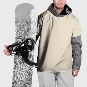 Накидка на куртку 3D с принтом Однотонный бежевый без рисунка , 100% полиэстер |  | Тематика изображения на принте: 