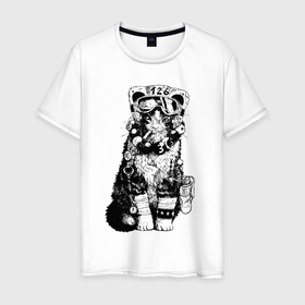 Мужская футболка хлопок с принтом Japan cat swag в Новосибирске, 100% хлопок | прямой крой, круглый вырез горловины, длина до линии бедер, слегка спущенное плечо. | 