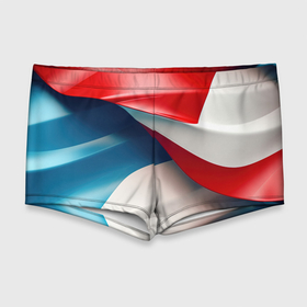 Мужские купальные плавки 3D с принтом Белые синие красные объемные волны в Белгороде, Полиэстер 85%, Спандекс 15% |  | Тематика изображения на принте: 