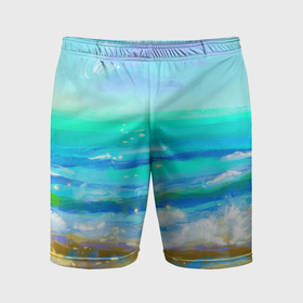 Мужские шорты спортивные с принтом Море и пляж в Белгороде,  |  | 