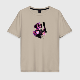 Мужская футболка хлопок Oversize с принтом Матильда   из фильма Леон в Санкт-Петербурге, 100% хлопок | свободный крой, круглый ворот, “спинка” длиннее передней части | Тематика изображения на принте: 