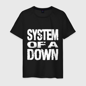 Мужская футболка хлопок с принтом SoD   System of a Down в Петрозаводске, 100% хлопок | прямой крой, круглый вырез горловины, длина до линии бедер, слегка спущенное плечо. | 