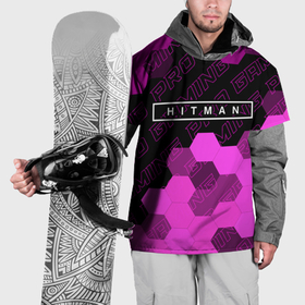 Накидка на куртку 3D с принтом Hitman pro gaming: символ сверху в Курске, 100% полиэстер |  | 