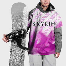Накидка на куртку 3D с принтом Skyrim pro gaming: символ сверху в Петрозаводске, 100% полиэстер |  | 