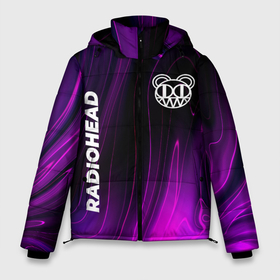 Мужская зимняя куртка 3D с принтом Radiohead violet plasma в Санкт-Петербурге, верх — 100% полиэстер; подкладка — 100% полиэстер; утеплитель — 100% полиэстер | длина ниже бедра, свободный силуэт Оверсайз. Есть воротник-стойка, отстегивающийся капюшон и ветрозащитная планка. 

Боковые карманы с листочкой на кнопках и внутренний карман на молнии. | 