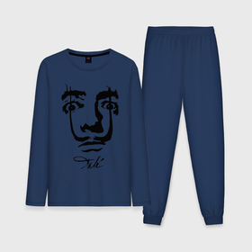 Мужская пижама с лонгсливом хлопок с принтом Dali face в Курске,  |  | Тематика изображения на принте: 