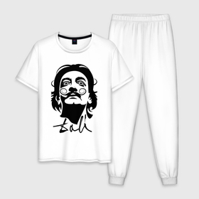 Мужская пижама хлопок с принтом Autograph Dali в Тюмени, 100% хлопок | брюки и футболка прямого кроя, без карманов, на брюках мягкая резинка на поясе и по низу штанин
 | 