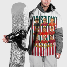 Накидка на куртку 3D с принтом Эволюция Криштиану Роналду сборная Португалии 7 в Кировске, 100% полиэстер |  | 