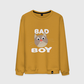 Мужской свитшот хлопок с принтом Bad boy надпись плохой мальчик в Петрозаводске, 100% хлопок |  | 