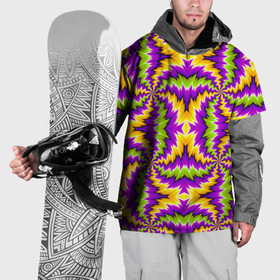 Накидка на куртку 3D с принтом Красочная иллюзия вращения в Екатеринбурге, 100% полиэстер |  | 