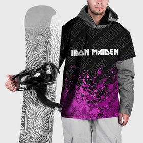 Накидка на куртку 3D с принтом Iron Maiden rock legends: символ сверху в Тюмени, 100% полиэстер |  | Тематика изображения на принте: 