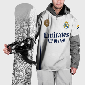 Накидка на куртку 3D с принтом Беллингем Реал Мадрид форма 23 24 домашняя в Тюмени, 100% полиэстер |  | 