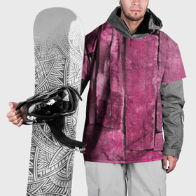 Накидка на куртку 3D с принтом Violet stones , 100% полиэстер |  | 