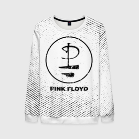 Мужской свитшот 3D с принтом Pink Floyd с потертостями на светлом фоне в Курске, 100% полиэстер с мягким внутренним слоем | круглый вырез горловины, мягкая резинка на манжетах и поясе, свободная посадка по фигуре | 