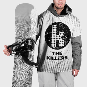 Накидка на куртку 3D с принтом The Killers с потертостями на светлом фоне в Санкт-Петербурге, 100% полиэстер |  | Тематика изображения на принте: 