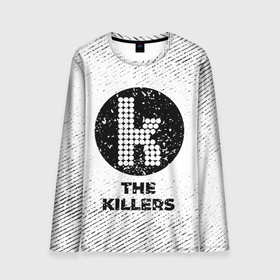 Мужской лонгслив 3D с принтом The Killers с потертостями на светлом фоне в Санкт-Петербурге, 100% полиэстер | длинные рукава, круглый вырез горловины, полуприлегающий силуэт | 