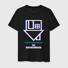 Мужская футболка хлопок с принтом The Neighbourhood glitch rock в Белгороде, 100% хлопок | прямой крой, круглый вырез горловины, длина до линии бедер, слегка спущенное плечо. | Тематика изображения на принте: 