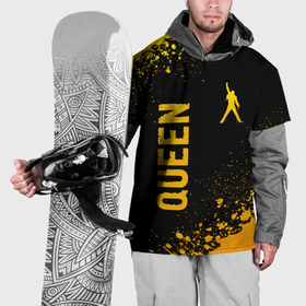 Накидка на куртку 3D с принтом Queen   gold gradient: надпись, символ в Курске, 100% полиэстер |  | Тематика изображения на принте: 
