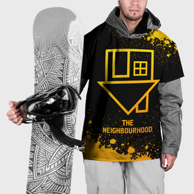 Накидка на куртку 3D с принтом The Neighbourhood   gold gradient в Белгороде, 100% полиэстер |  | Тематика изображения на принте: 