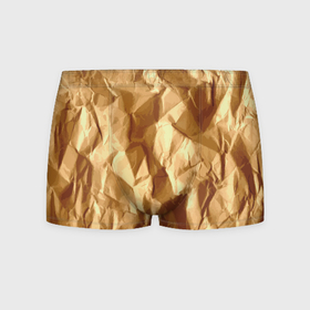 Мужские трусы 3D с принтом Мятая бумага в Тюмени, 50% хлопок, 50% полиэстер | классическая посадка, на поясе мягкая тканевая резинка | Тематика изображения на принте: 