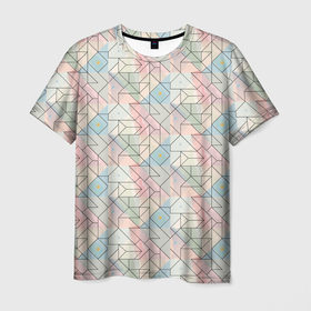 Мужская футболка 3D с принтом Ornament в Петрозаводске, 100% полиэфир | прямой крой, круглый вырез горловины, длина до линии бедер | Тематика изображения на принте: 