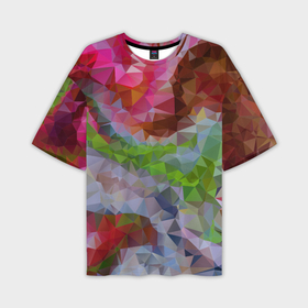 Мужская футболка oversize 3D с принтом Красочный узор ,  |  | Тематика изображения на принте: 