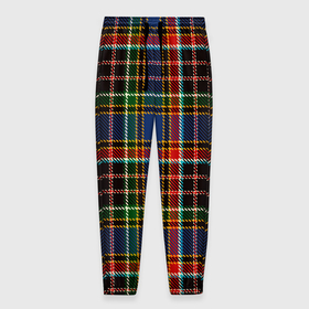 Мужские брюки 3D с принтом Цветные квадраты Colored squares в Тюмени, 100% полиэстер | манжеты по низу, эластичный пояс регулируется шнурком, по бокам два кармана без застежек, внутренняя часть кармана из мелкой сетки | 