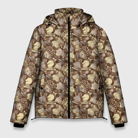 Мужская зимняя куртка 3D с принтом Шахматный Король   Chess в Тюмени, верх — 100% полиэстер; подкладка — 100% полиэстер; утеплитель — 100% полиэстер | длина ниже бедра, свободный силуэт Оверсайз. Есть воротник-стойка, отстегивающийся капюшон и ветрозащитная планка. 

Боковые карманы с листочкой на кнопках и внутренний карман на молнии. | Тематика изображения на принте: 