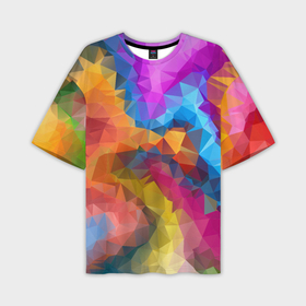 Мужская футболка oversize 3D с принтом Super colors в Петрозаводске,  |  | 