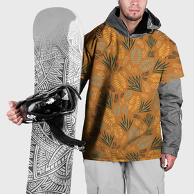 Накидка на куртку 3D с принтом Мексиканские оранжевые папаротники в Санкт-Петербурге, 100% полиэстер |  | Тематика изображения на принте: 