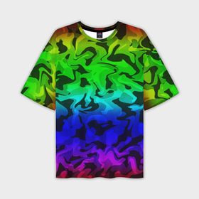 Мужская футболка oversize 3D с принтом Камуфляж спектр ,  |  | 