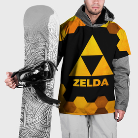 Накидка на куртку 3D с принтом Zelda   gold gradient в Курске, 100% полиэстер |  | Тематика изображения на принте: 