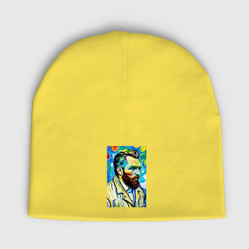 Мужская шапка демисезонная с принтом Vincent van Gogh   self portrait   expressionism в Екатеринбурге,  |  | Тематика изображения на принте: 