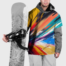 Накидка на куртку 3D с принтом Красочные пульсации в Белгороде, 100% полиэстер |  | Тематика изображения на принте: 