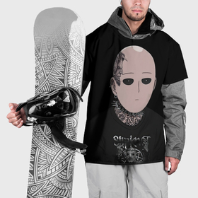 Накидка на куртку 3D с принтом Saitama   Slipknot в Новосибирске, 100% полиэстер |  | 