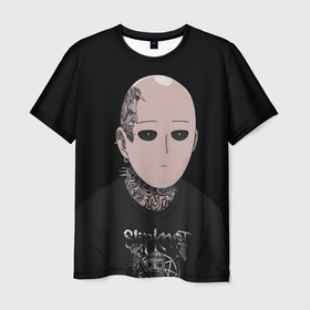 Мужская футболка 3D с принтом Saitama   Slipknot в Екатеринбурге, 100% полиэфир | прямой крой, круглый вырез горловины, длина до линии бедер | 
