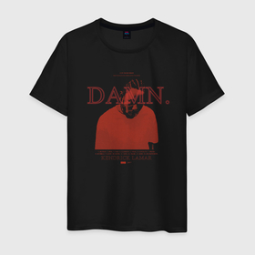 Мужская футболка хлопок с принтом Kendrick Lamar DAMN. album , 100% хлопок | прямой крой, круглый вырез горловины, длина до линии бедер, слегка спущенное плечо. | 