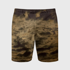 Мужские шорты спортивные с принтом облачное небо перед рассветом в Курске,  |  | 