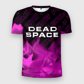Мужская футболка 3D Slim с принтом Dead Space pro gaming: символ сверху в Новосибирске, 100% полиэстер с улучшенными характеристиками | приталенный силуэт, круглая горловина, широкие плечи, сужается к линии бедра | Тематика изображения на принте: 