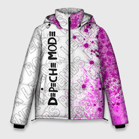 Мужская зимняя куртка 3D с принтом Depeche Mode rock legends: по вертикали в Екатеринбурге, верх — 100% полиэстер; подкладка — 100% полиэстер; утеплитель — 100% полиэстер | длина ниже бедра, свободный силуэт Оверсайз. Есть воротник-стойка, отстегивающийся капюшон и ветрозащитная планка. 

Боковые карманы с листочкой на кнопках и внутренний карман на молнии. | 