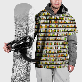 Накидка на куртку 3D с принтом бутылки с разным алкоголем в Петрозаводске, 100% полиэстер |  | Тематика изображения на принте: 