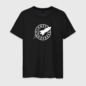 Светящаяся мужская футболка с принтом Futurama: Planet Express ,  |  | Тематика изображения на принте: 