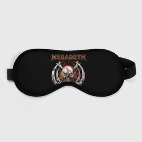 Маска для сна 3D с принтом Megadeth   боевой череп в Екатеринбурге, внешний слой — 100% полиэфир, внутренний слой — 100% хлопок, между ними — поролон |  | 