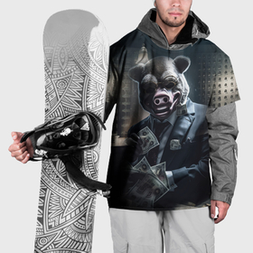 Накидка на куртку 3D с принтом Payday 3 animal mask в Курске, 100% полиэстер |  | Тематика изображения на принте: 