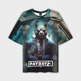 Мужская футболка oversize 3D с принтом Payday      3 bear в Екатеринбурге,  |  | Тематика изображения на принте: 